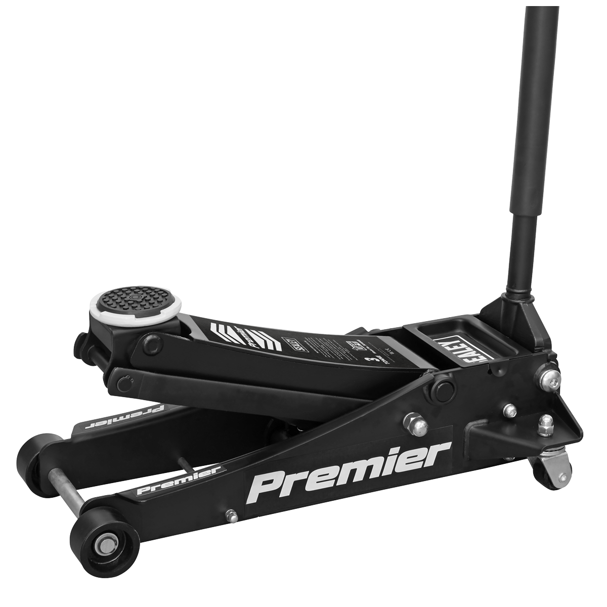 Sealey 3tonne Trolley Jack with Rocket Lift - Black 3040AB