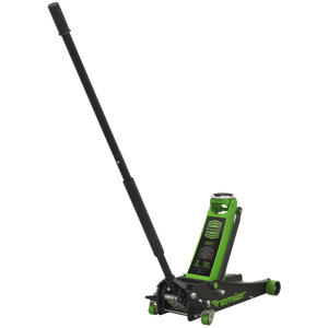 Sealey 3tonne Trolley Jack with Rocket Lift - Green 3040AG