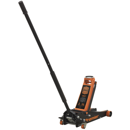 Sealey 3tonne Trolley Jack with Rocket Lift - Orange 3040AO