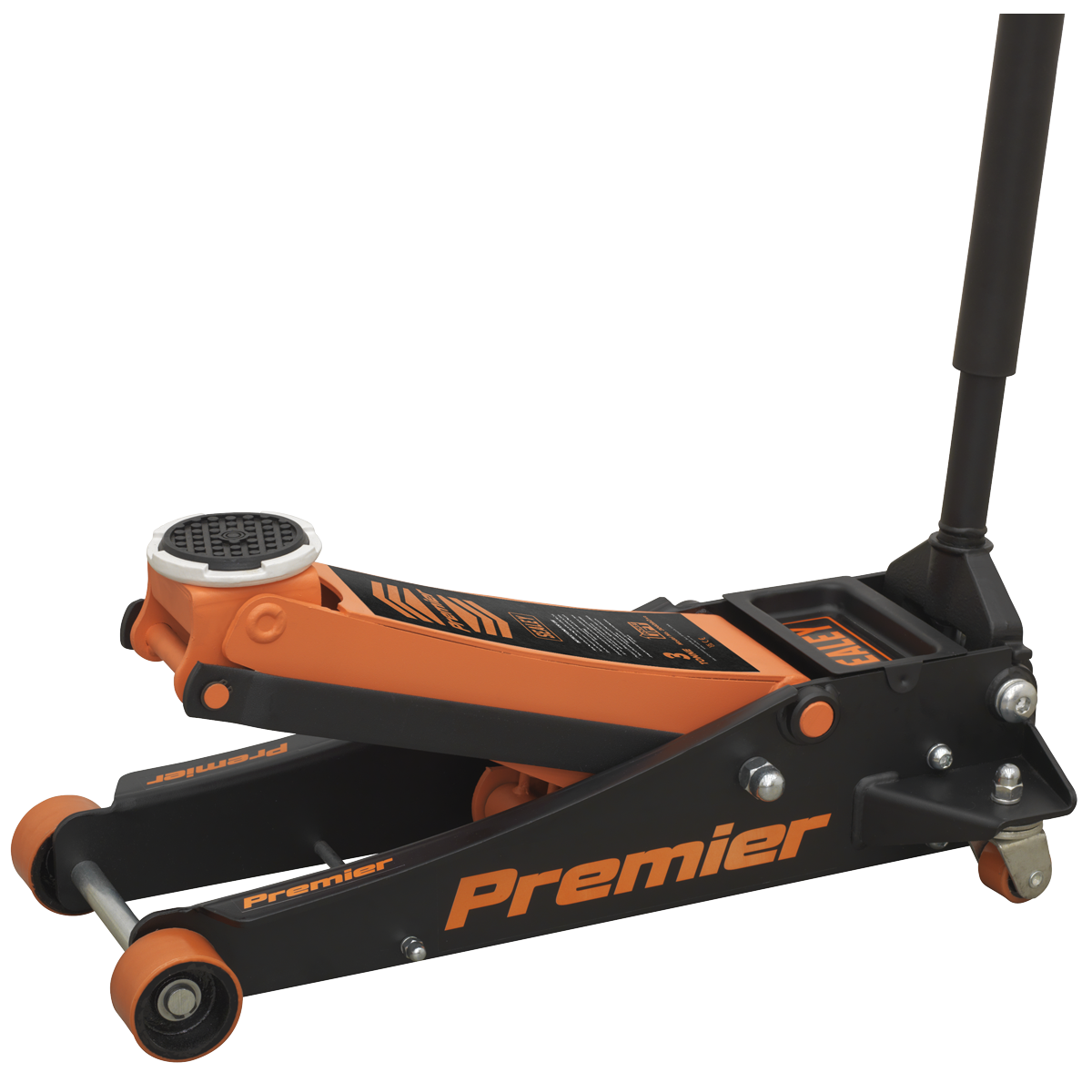 Sealey 3tonne Trolley Jack with Rocket Lift - Orange 3040AO