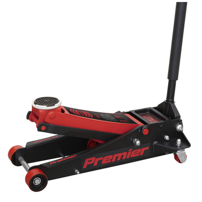 Sealey 3tonne Trolley Jack with Rocket Lift - Red 3040AR