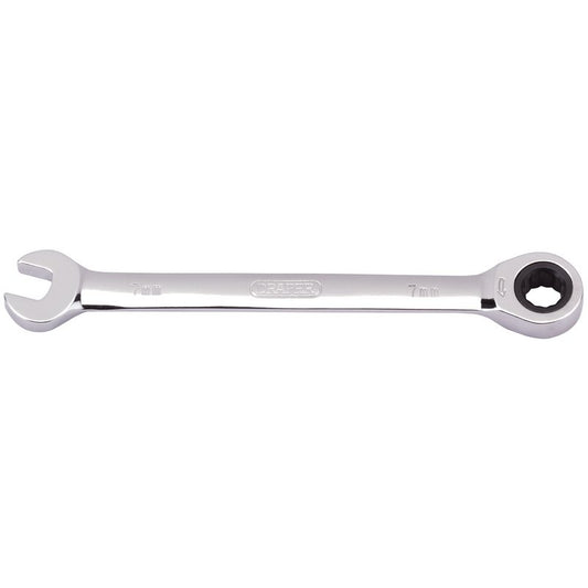 Draper Metric Ratcheting Combination Spanner, 7mm DRA-31004