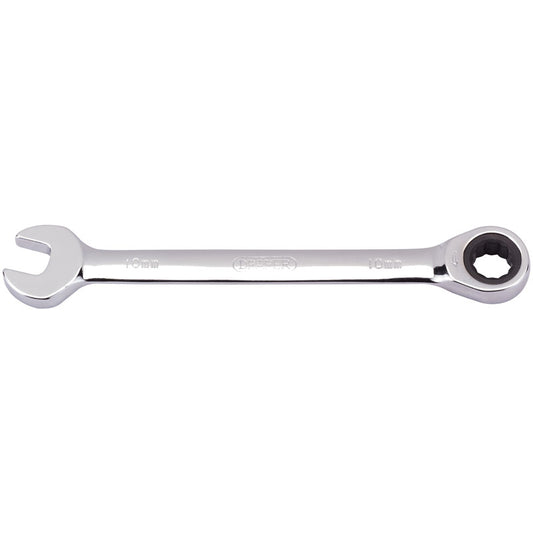 Draper Metric Ratcheting Combination Spanner, 10mm DRA-31007