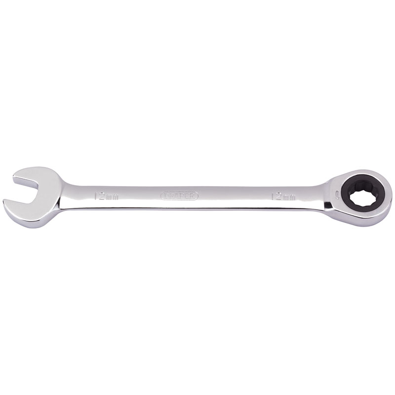 Draper Metric Ratcheting Combination Spanner, 12mm DRA-31009