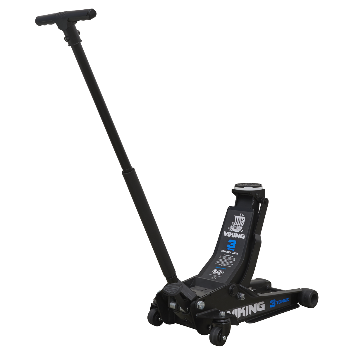 Sealey Viking 3tonne Low Entry Trolley Jack with Rocket Lift 3100TB