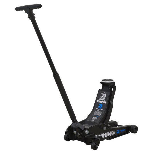 Sealey Viking 3tonne Low Entry Trolley Jack with Rocket Lift 3100TB