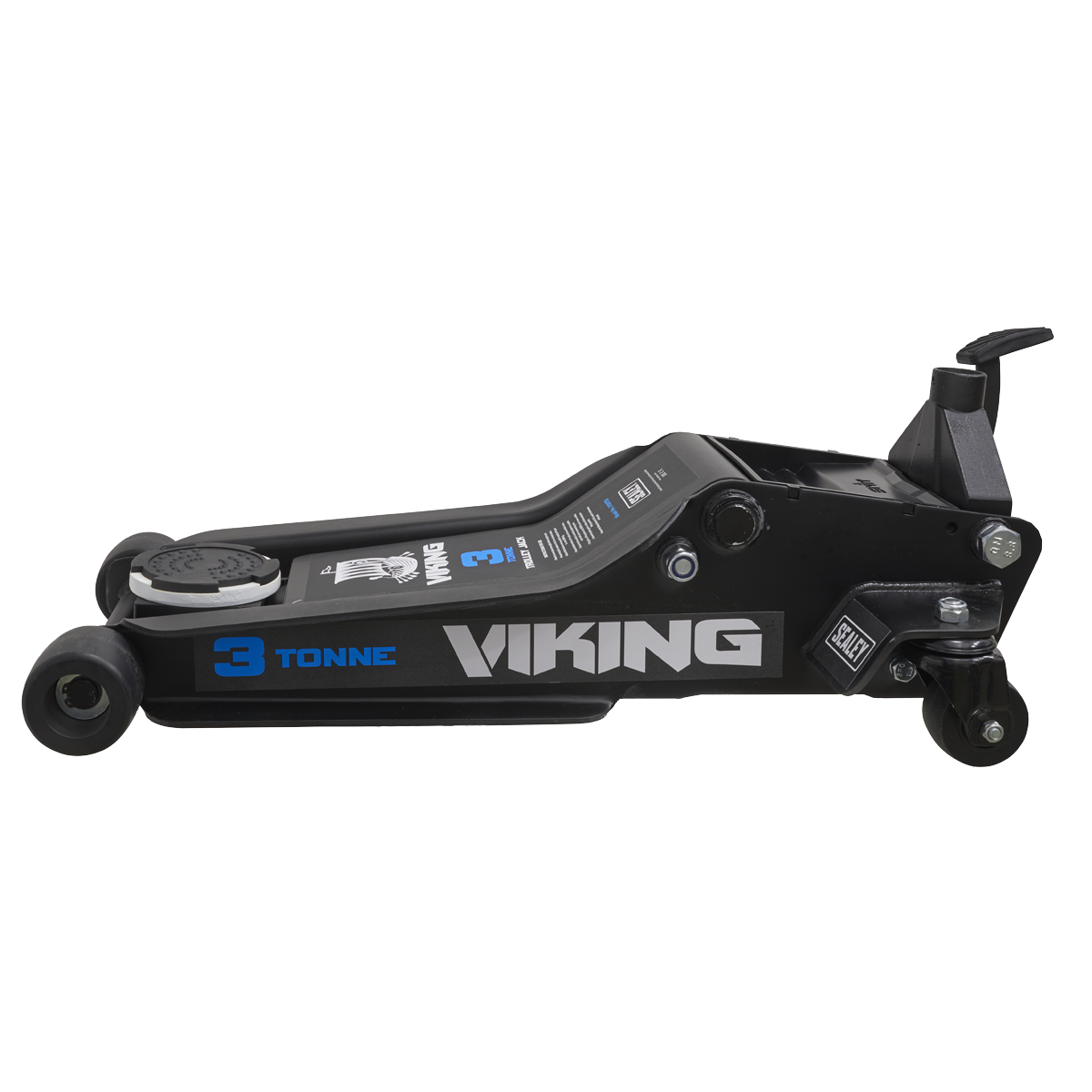 Sealey Viking 3tonne Low Entry Trolley Jack with Rocket Lift 3100TB