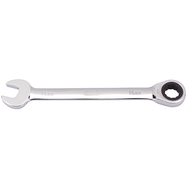 Draper Metric Ratcheting Combination Spanner, 16mm DRA-31013