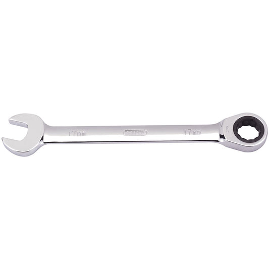 Draper Metric Ratcheting Combination Spanner, 17mm DRA-31014