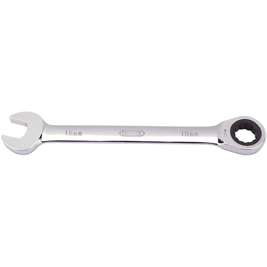 Draper Metric Ratcheting Combination Spanner, 18mm DRA-31015
