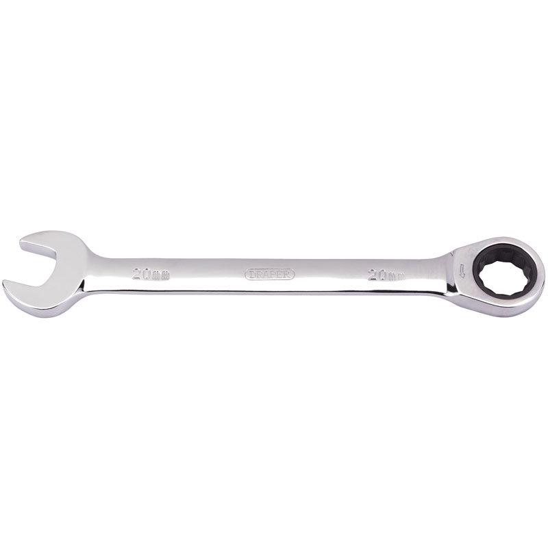 Draper Metric Ratcheting Combination Spanner, 20mm DRA-31019