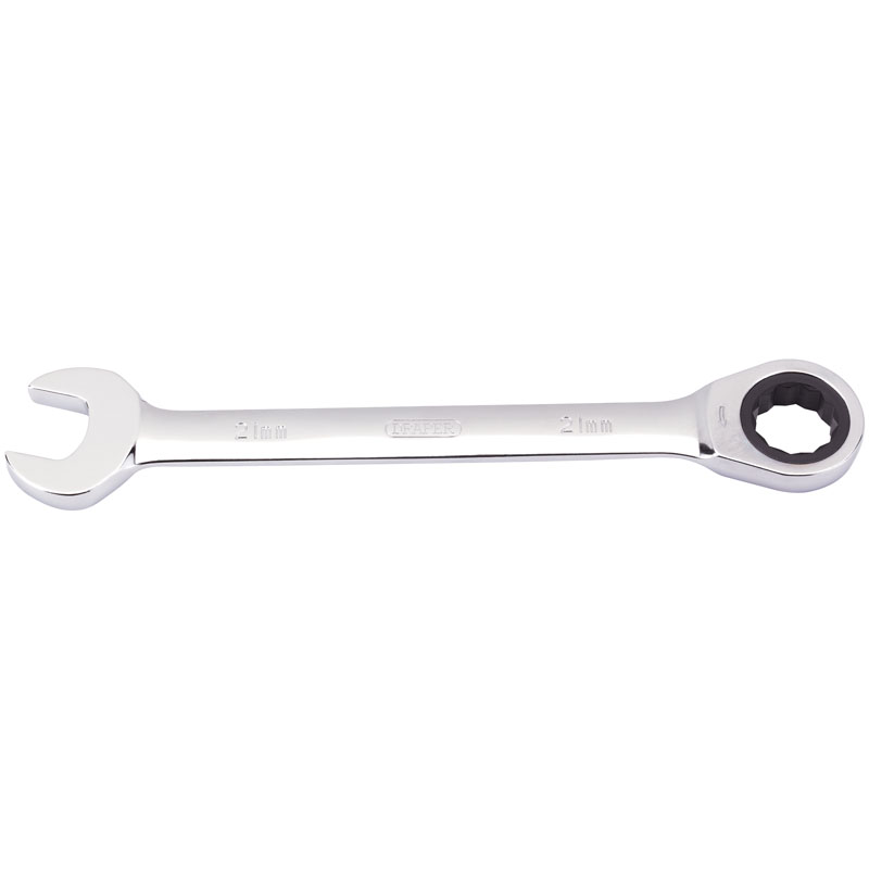 Draper Metric Ratcheting Combination Spanner, 21mm DRA-31020