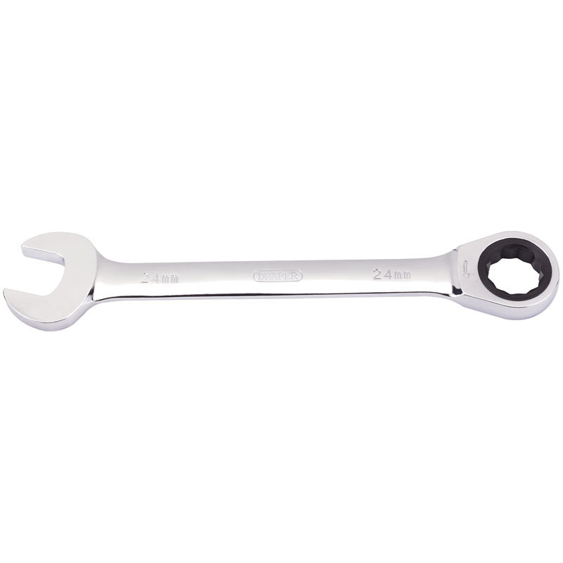 Draper Metric Ratcheting Combination Spanner, 24mm DRA-31023