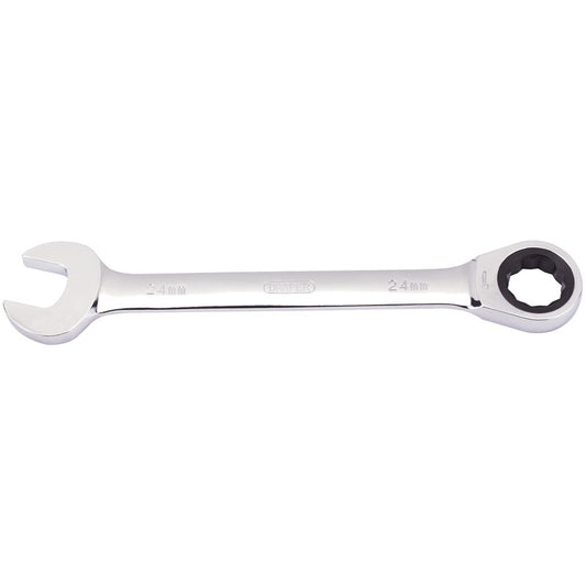 Draper Metric Ratcheting Combination Spanner, 24mm DRA-31023