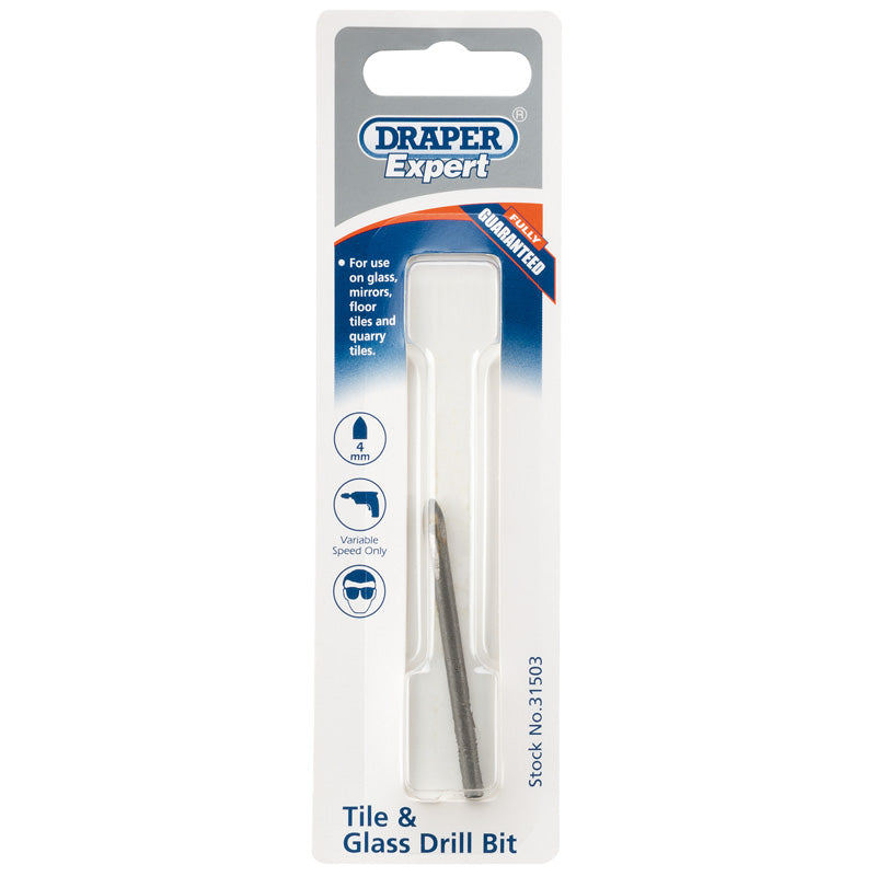 Draper Tile and Glass Drill Bit, 4mm DRA-31503