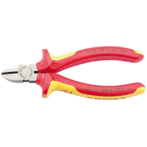 Knipex 70 08 140UKSBE VDE Fully Insulated Diagonal Side Cutters, 140mm DRA-31925