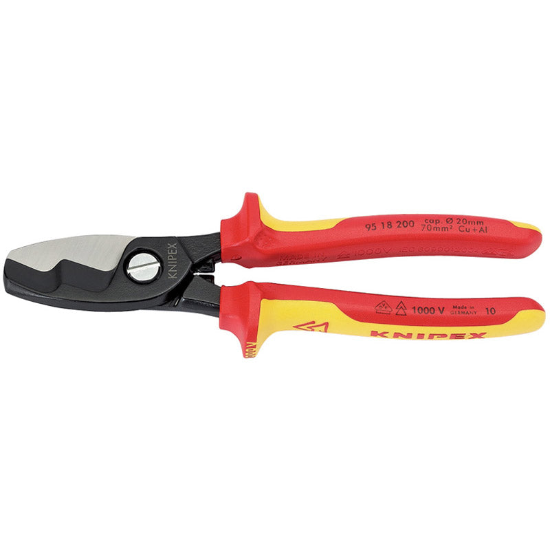 Knipex 95 18 200UKSBE VDE Fully Insulated Cable Shears, 200mm DRA-32023
