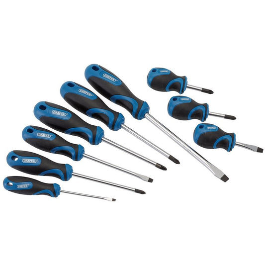 Draper Soft Grip Screwdriver Set (9 Piece) DRA-32608