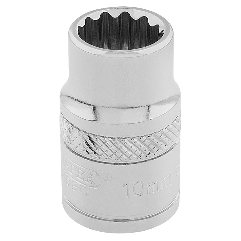 Draper HI-TORQ® ; 12 Point Socket, 3/8" Sq. Dr., 10mm DRA-32770