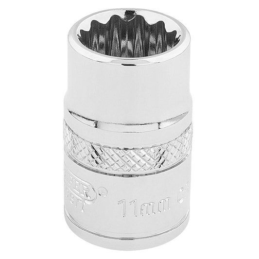 Draper HI-TORQ® ; 12 Point Socket, 3/8" Sq. Dr., 11mm DRA-32771