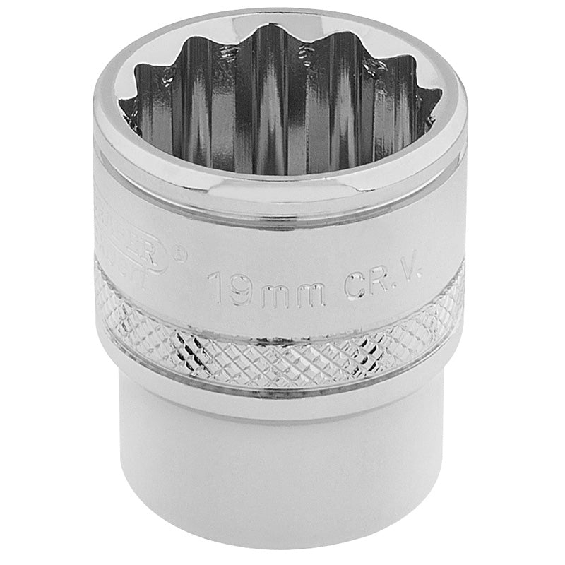 Draper HI-TORQ® ; 12 Point Socket, 3/8" Sq. Dr., 19mm DRA-32797