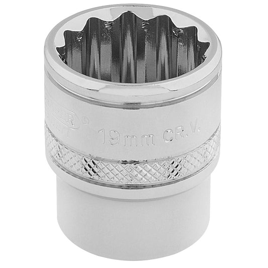 Draper HI-TORQ® ; 12 Point Socket, 3/8" Sq. Dr., 19mm DRA-32797