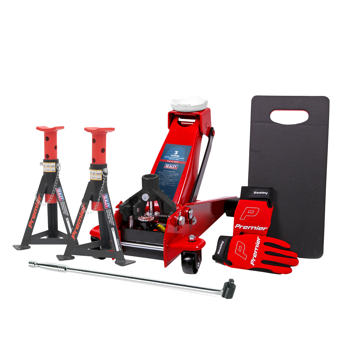Sealey 3tonne Trolley Jack Combo 3290CXCOMBO