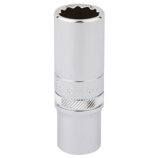 Draper HI-TORQ® ; 12 Point Deep Socket, 3/8" Sq. Dr., 15mm DRA-32965