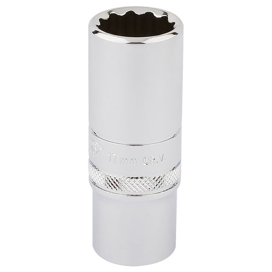 Draper HI-TORQ® ; 12 Point Deep Socket, 3/8" Sq. Dr., 17mm DRA-33013