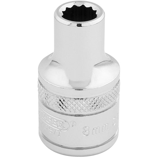 Draper HI-TORQ® ; 12 Point Socket, 1/2" Sq. Dr., 8mm DRA-33038