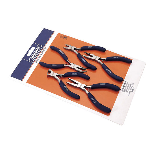 Draper Carbon Steel Mini Plier Set (5 Piece) DRA-33057
