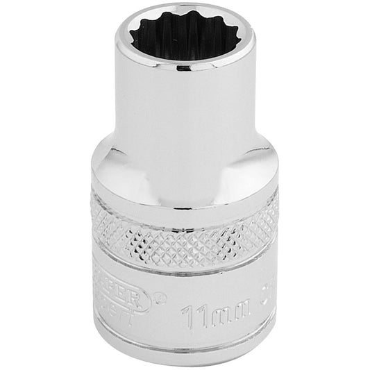Draper HI-TORQ® ; 12 Point Socket, 1/2" Sq. Dr., 11mm DRA-33095