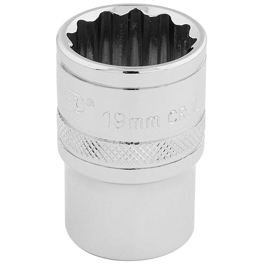 Draper HI-TORQ® ; 12 Point Socket, 1/2" Sq. Dr., 19mm DRA-33231