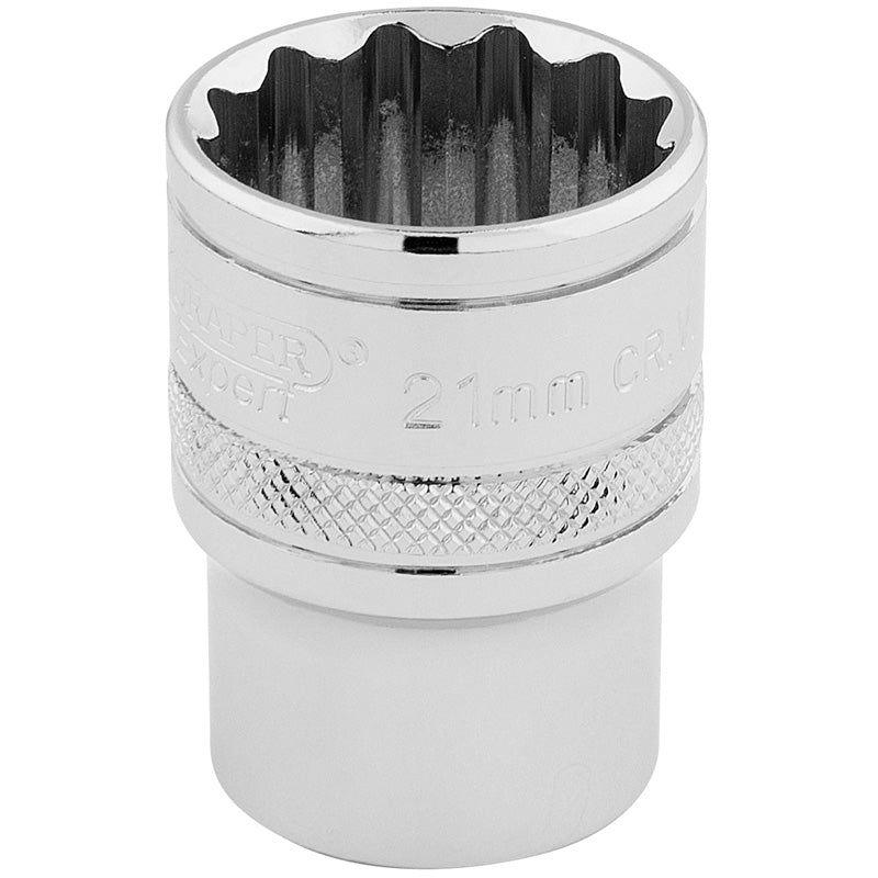 Draper HI-TORQ® ; 12 Point Socket, 1/2" Sq. Dr., 21mm DRA-33290