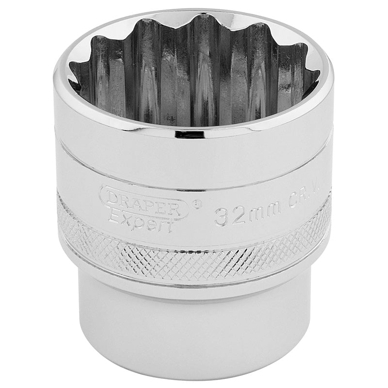 Draper HI-TORQ® ; 12 Point Socket, 1/2" Sq. Dr., 32mm DRA-33593