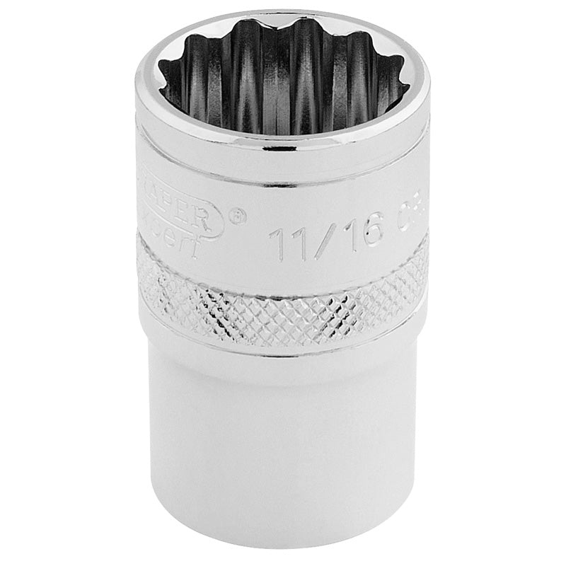 Draper HI-TORQ® ; 12 Point Socket, 1/2" Sq. Dr., 11/16" DRA-33644