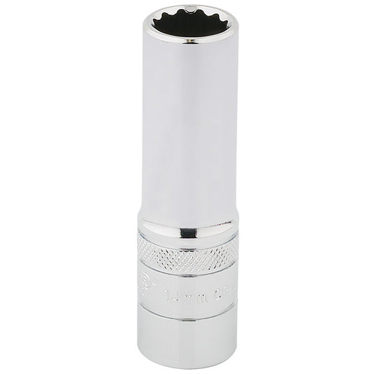 Draper HI-TORQ® ; 12 Point Deep Socket, 1/2" Sq. Dr., 14mm DRA-33733