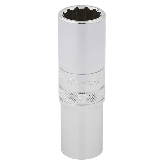Draper HI-TORQ® ; 12 Point Deep Socket, 1/2" Sq. Dr., 17mm DRA-33735
