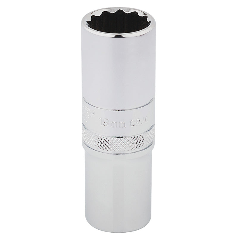 Draper HI-TORQ® ; 12 Point Deep Socket, 1/2" Sq. Dr., 19mm DRA-33772