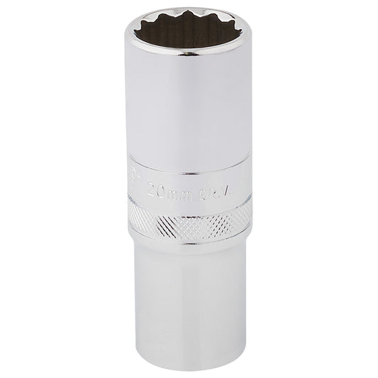Draper HI-TORQ® ; 12 Point Deep Socket, 1/2" Sq. Dr., 20mm DRA-33787