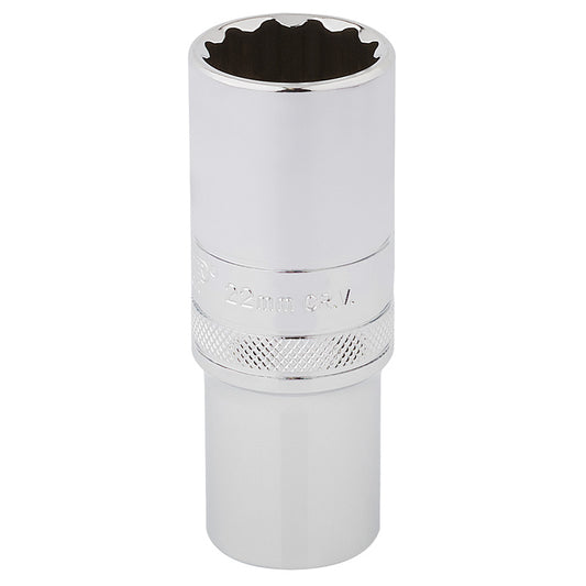 Draper HI-TORQ® ; 12 Point Deep Socket, 1/2" Sq. Dr., 22mm DRA-33788
