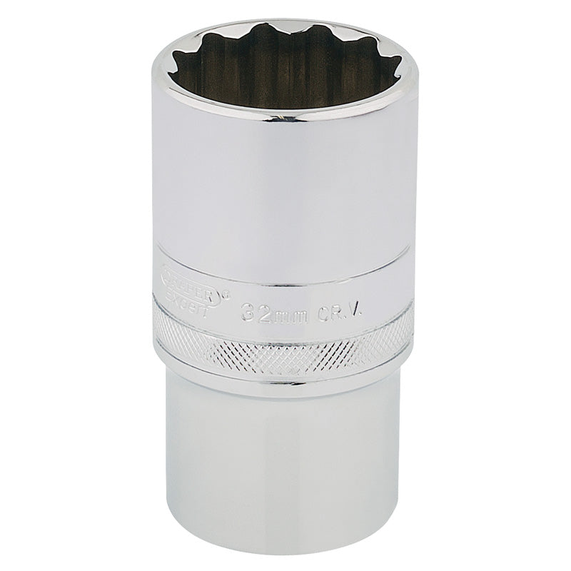 Draper HI-TORQ® ; 12 Point Deep Socket, 1/2" Sq. Dr., 32mm DRA-33865