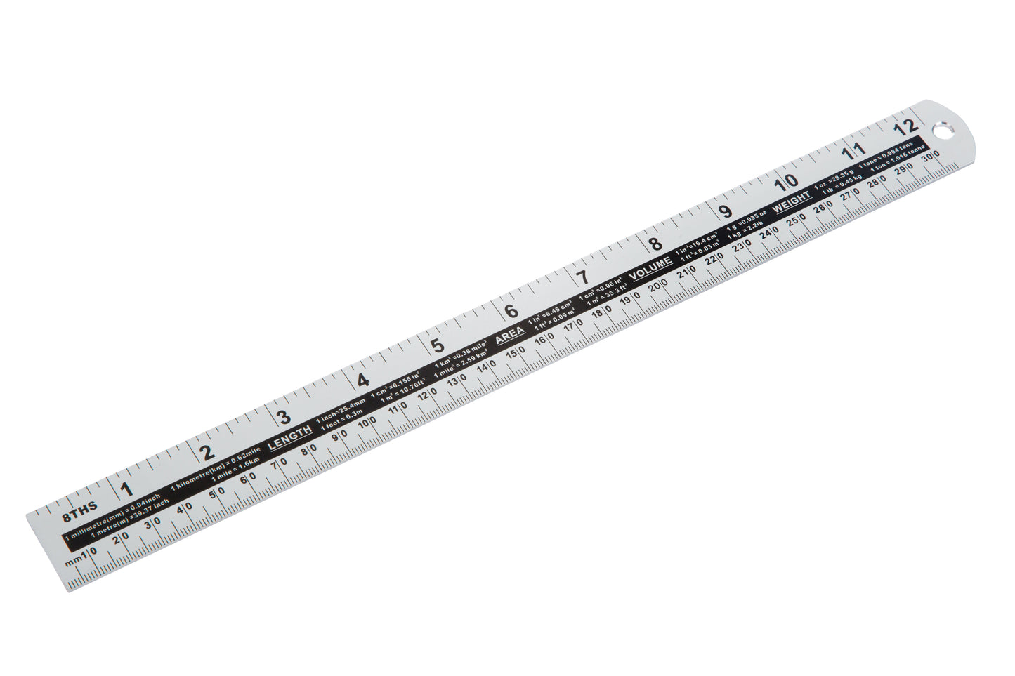 BlueSpot 300mm (12") Aluminium Ruler 33932