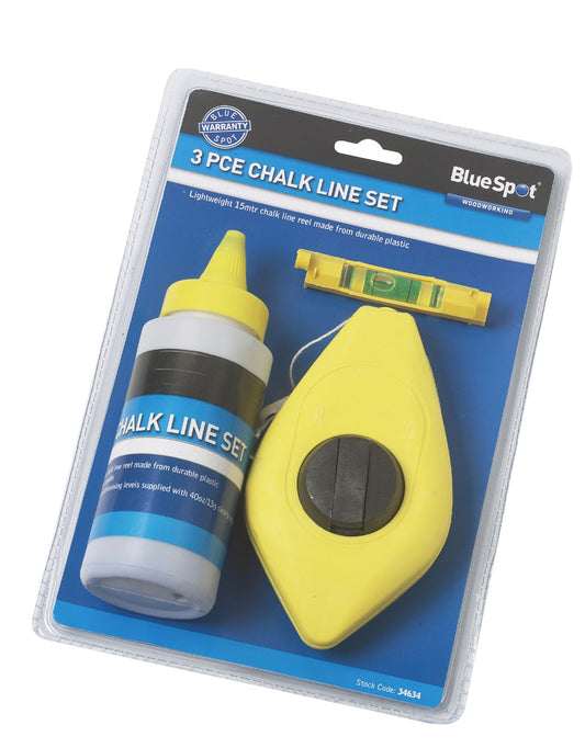 BlueSpot 3 PCE Chalk Line Set 34634