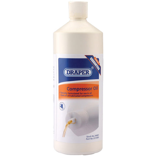 Draper Compressor Oil, 1L DRA-34683
