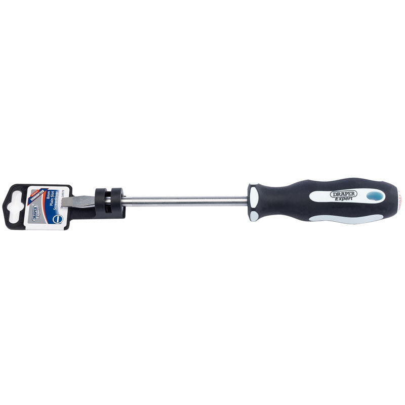 Draper Plain Slot Soft Grip Screwdriver, 8.0 x 150mm DRA-34979