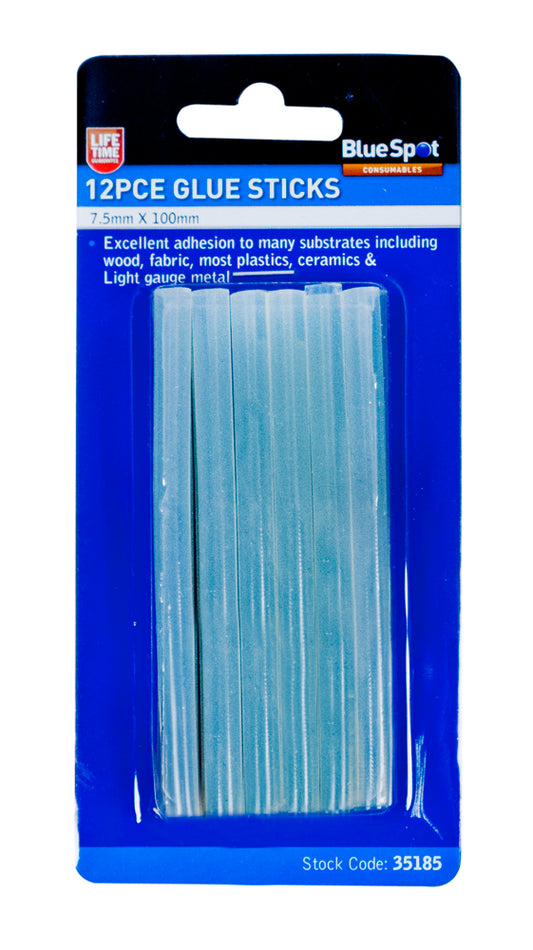 BlueSpot 12 PCE 7.5mm Glue Sticks 35185