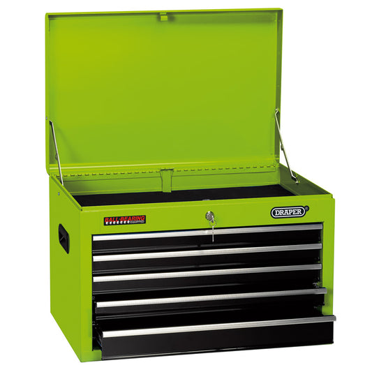 Draper Tool Chest, 5 Drawer, 26", Green DRA-35739
