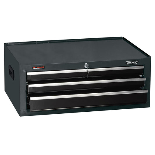 Draper Intermediate Tool Chest, 3 Drawer, 26", Black DRA-35740