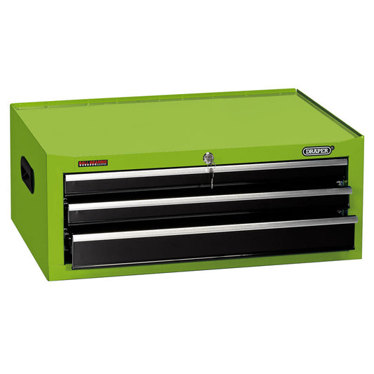 Draper Intermediate Tool Chest, 3 Drawer, 26", Green DRA-35742